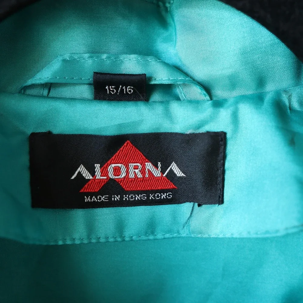 British Mist Vintage ALORNA Teal Women's Raincoat‎ Trench Coat Belted Size 15/16